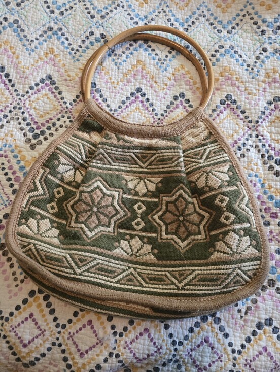 Handbags - Vintage Women's Handcrafted Wool Handbag